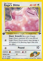 Koga's Ditto - 10/132 - Holo Rare - 1st Edition